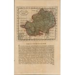 Hertfordshire 1783 Francis Grose Copper Plate Coloured County Map.