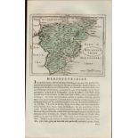 Wales Merionethshire 1783 Francis Grose Copper Plate County Map.