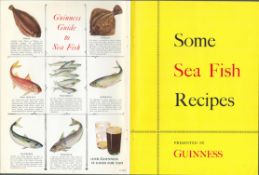 Double Sided 62 Yrs. Old Vintage 1961 Guinness Print Sea Fish Recipes