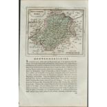 Wales Montgomeryshire 1783 Francis Grose Copper Plate County Map.