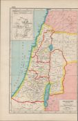 Palestine Ancient Jerusalem Antique Map-224.