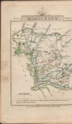John Cary’s 1791 Antique Copper Engraved Map Middlesex & Lincolnshire.
