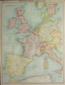 Antique Western Europe Communications British Isles Denmark France.