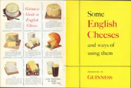 Double Sided Vintage 1961 Guinness Print English Cheeses