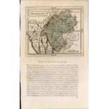 Westmoreland 1783 Francis Grose Copper Plate Coloured County Map.