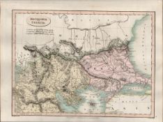 Macedonia et Teracia Charles Smith’s Coloured Classical Map 1809.