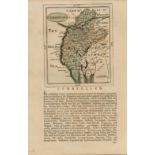 Cumbria Antique 1783 Francis Grose Copper Hand Coloured County Map.