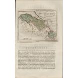 Wales Flintshire Antique 1783 Francis Grose Copper Plate County Map.