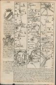 Britannia Depicta E Bowen Rare c1730 Map Leicester Loughborough Derby Northampton