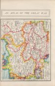 WW1 Central Europe 1914-1920 Coloured Antique Map 1922.