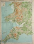 Antique Map England and Wales South West Section Devon Cornwall.