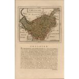 Cheshire Antique 1783 F Grose Copper Hand Coloured Plate County Map.