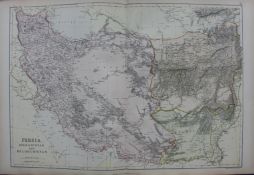 Persia Afghanistan Pakistan Beloochistan Victorian 1882 Blackie Map.