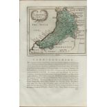 Wales Cardiganshire 1783 Francis Grose Copper Plate County Map.