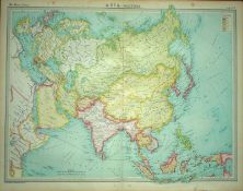 Antique Map Asia Persia Mongolia India Tibet China.