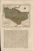 Kent Antique 1783 Francis Grose Copper Coloured Plate County Map.