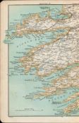 Cork Kerry Kenmare Clare Limerick Antique Map 19.