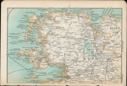 Sligo Mayo Achill Ulster Cavan Antique Map 8.