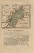 Gloucestershire 1783 F Grose Copper Plate Coloured County Map.