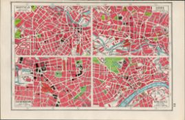 Birmingham Newcastle Leeds Sheffield Coloured Map-77.