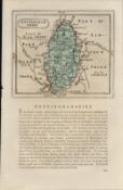 Nottinghamshire 1783 F Grose Copper Plate Coloured County Map.