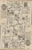 Britannia Depicta E Bowen c1730 Map Puckeridge, Cambridge, Ely, Downham, Kings Lynn.