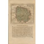 Herefordshire 1783 Francis Grose Copper Plate Coloured County Map.
