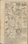 Britannia Depicta E Bowen c1730 Map Broadway Pershore Worcester Bramyard Leominster.