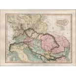 Germania Germany Smith’s Coloured Classical Map 1809.