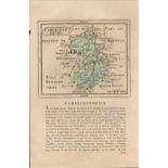 Cambridgeshire 1783 F Grose Copper Hand Coloured Plate County Map.