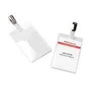 50 Office Depot Portrait ID Clip Badges RRP £19.99 Per 50