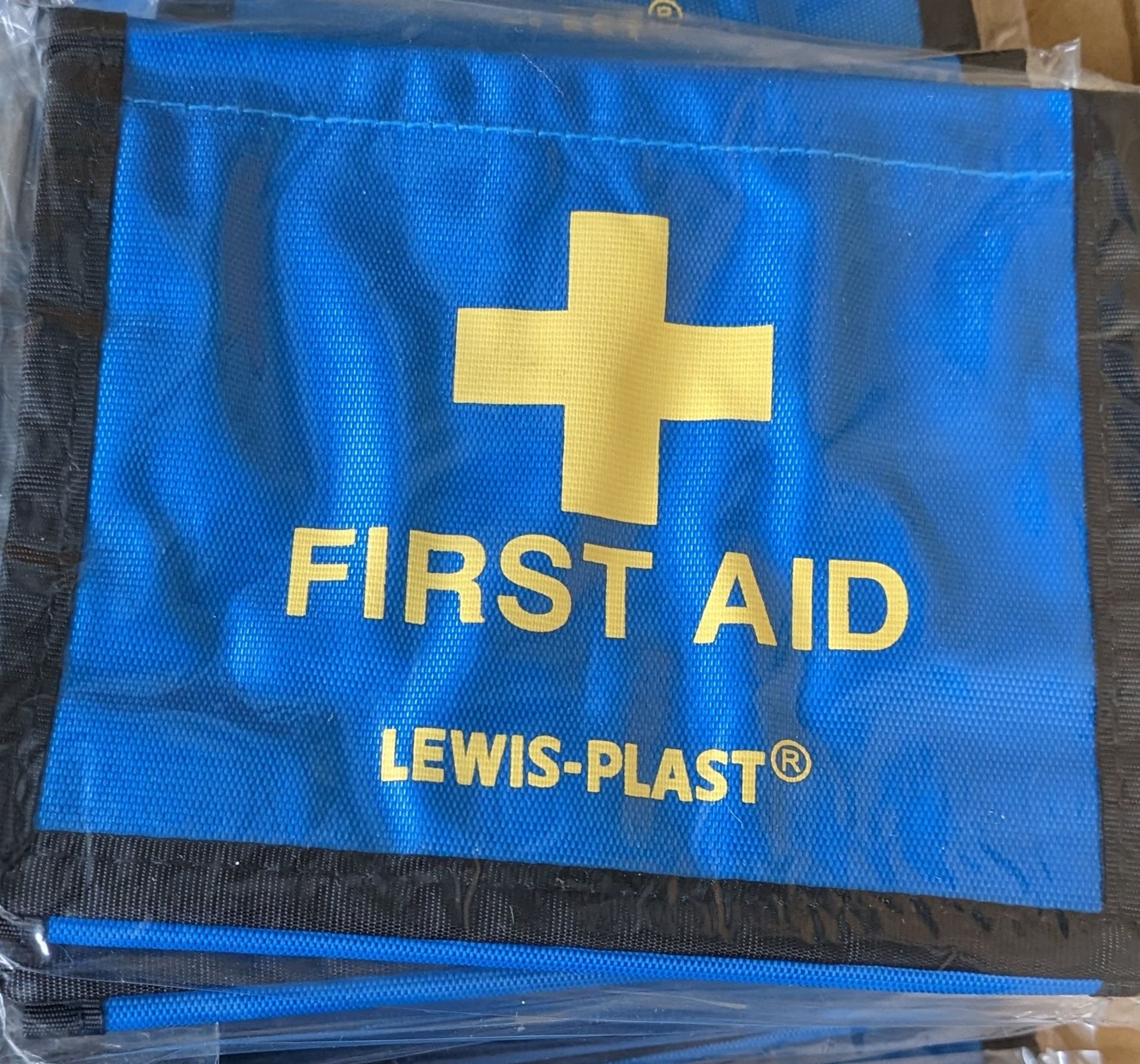 60 Brand New Blue 1st Aid Wallets.
