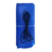 Heavy Duty Lorry Tipper Net Cover PVC Mesh High Strength With Eyelets & Bungee Cord 4m x 3m Blue