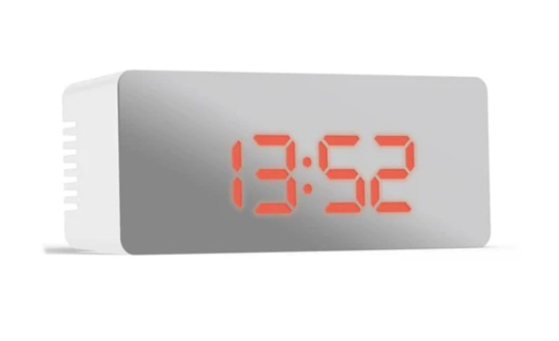 Jones Clocks Reflect Digital Alarm Clock in White RRP £21.99