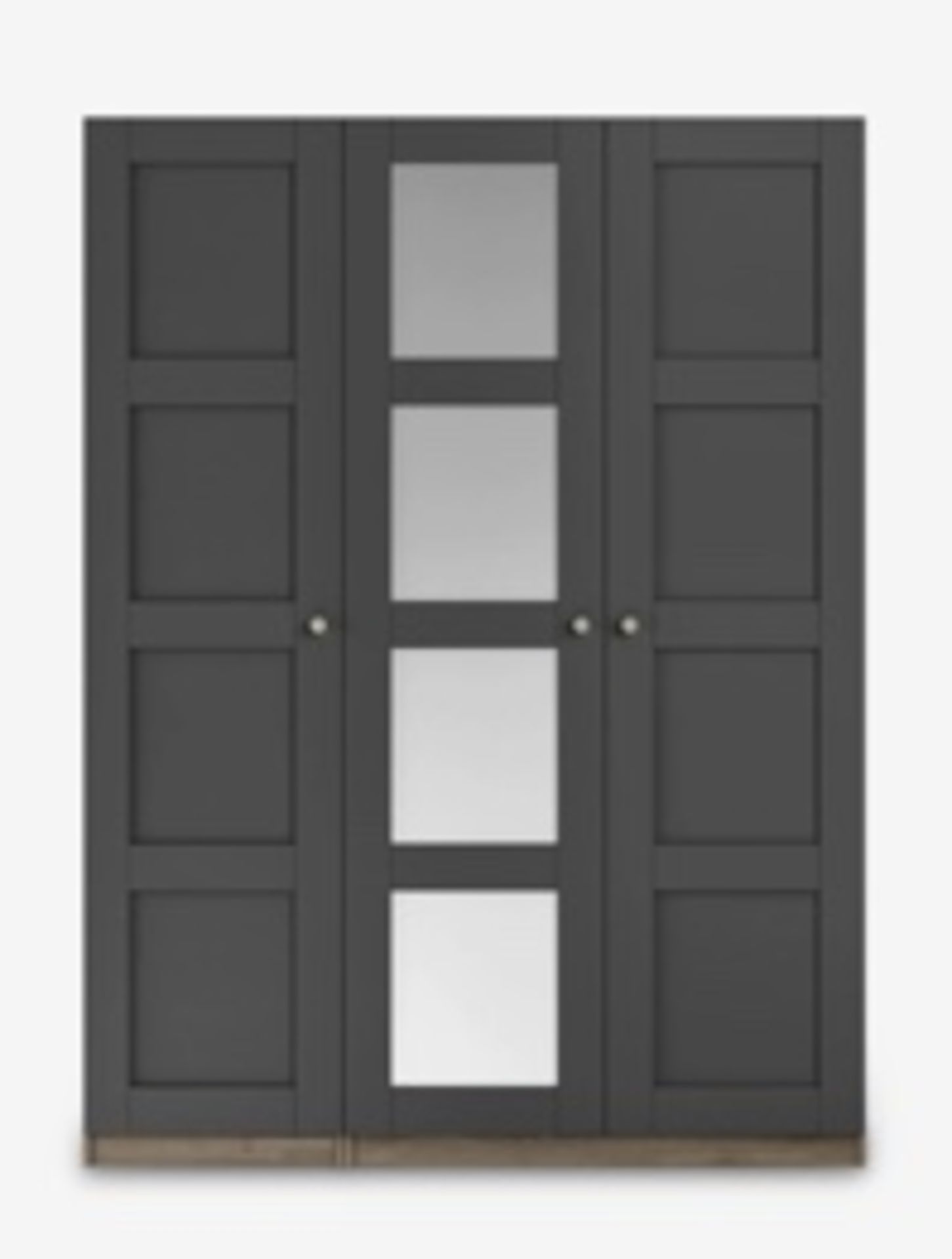 John Lewis Matt Graphite Mirror Panel Mix It Wardrobe Range 80323408 RRP £90