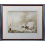 Martinus Schouman (Dutch, 1770-1848) Watercolour Seascape