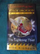 Percy Jackson and The Olympians: The Lightning Thief By Rick Riordan - Puffin 2005 - Signed