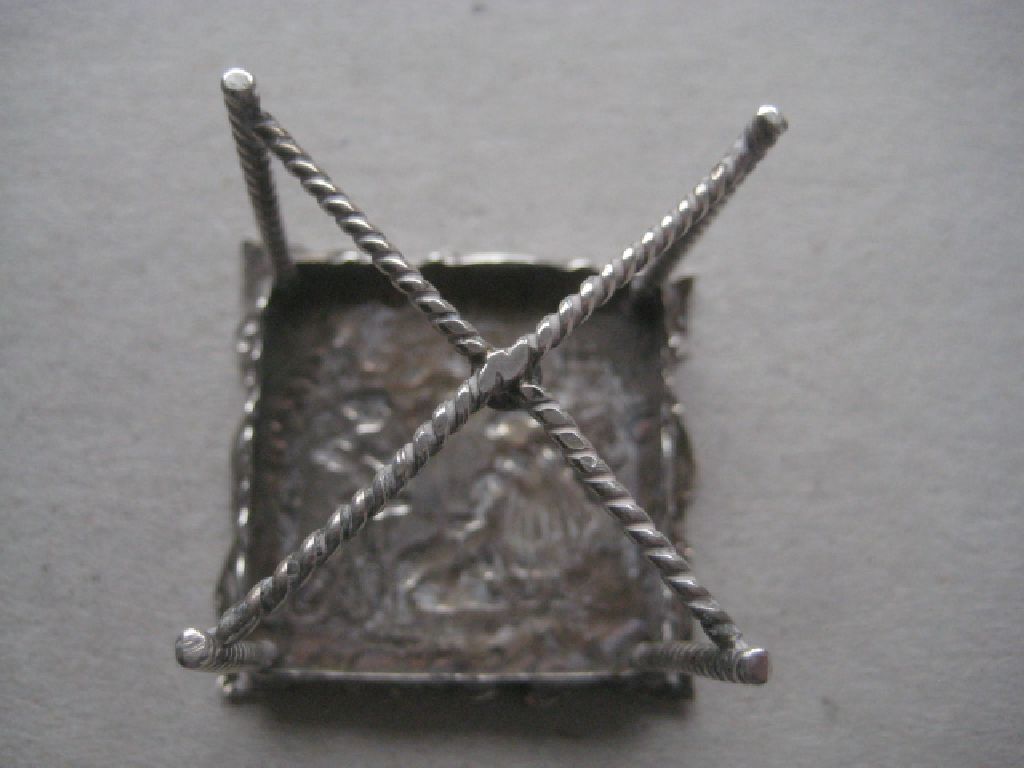 Antique Dutch Silver Miniature Table - Image 4 of 14