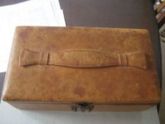 Vintage Leather Jewellery Box