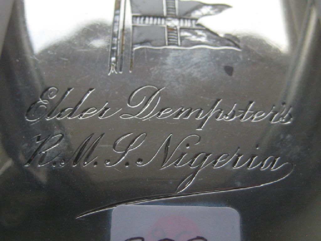 Edwardian Elder Dempster's R.M.J. Nigeria Engraved Silver Cigarette Case - Image 7 of 9