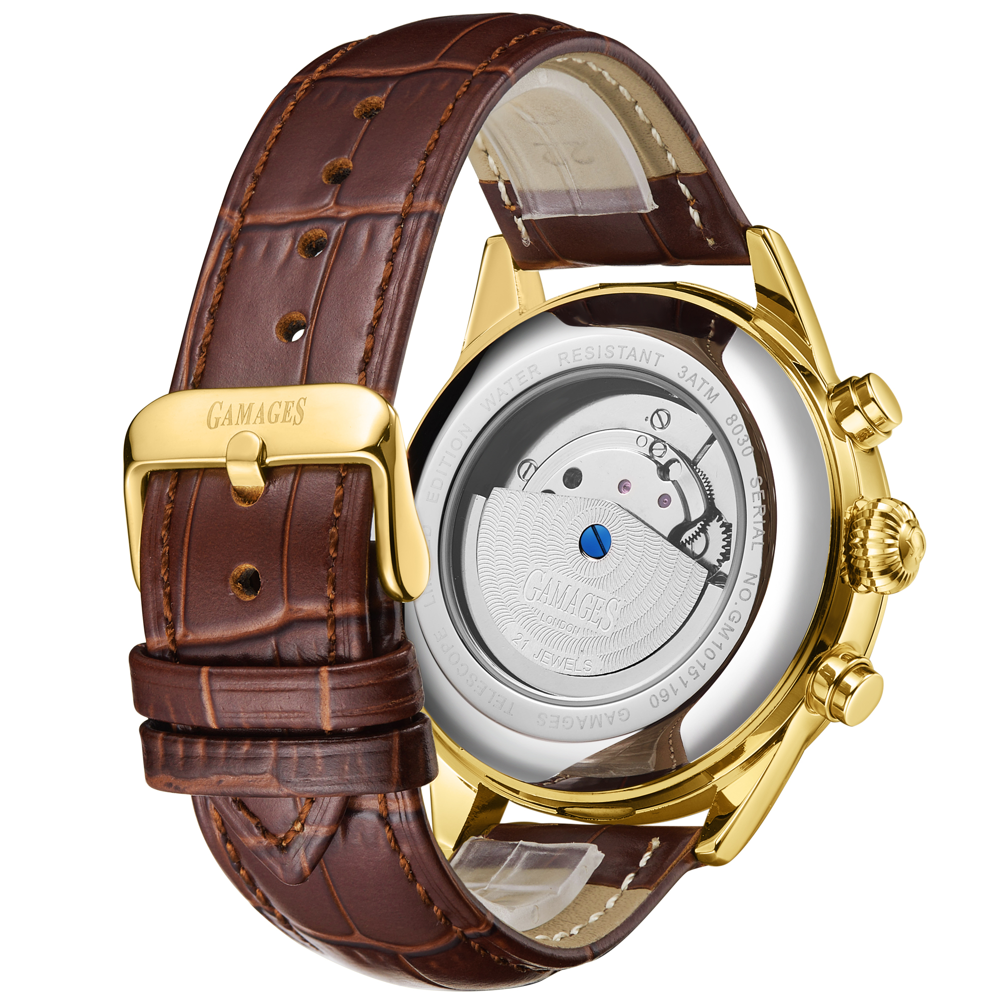 Gamages of London Hand Assembled Telescope Automatic Gold Cherry- 5 Year Warranty and Free Delive... - Image 5 of 5