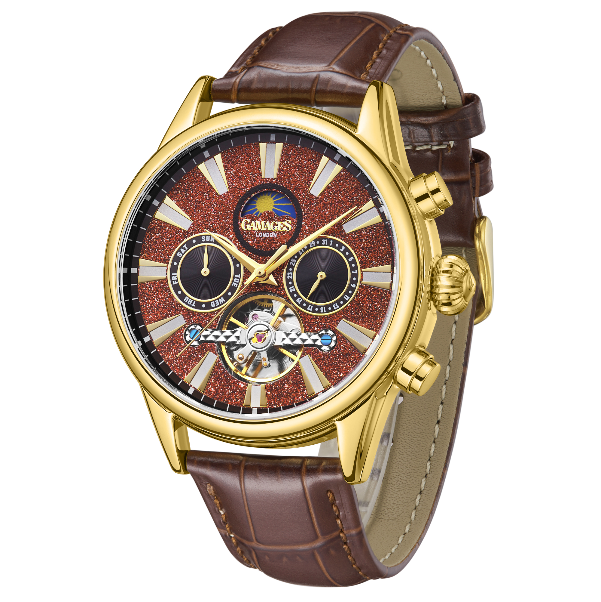 Gamages of London Hand Assembled Telescope Automatic Gold Cherry- 5 Year Warranty and Free Delive... - Image 4 of 5