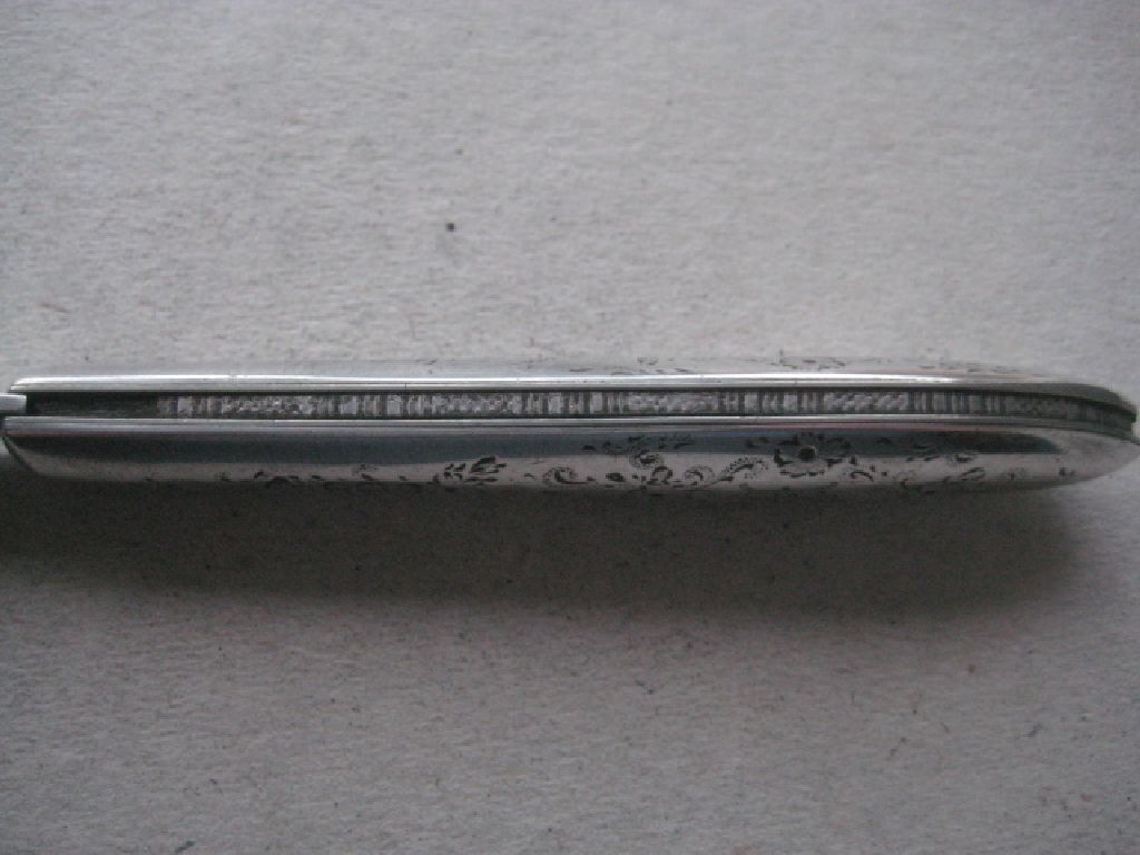 Victorian All Silver Folding Fruit Knife - Image 7 of 10