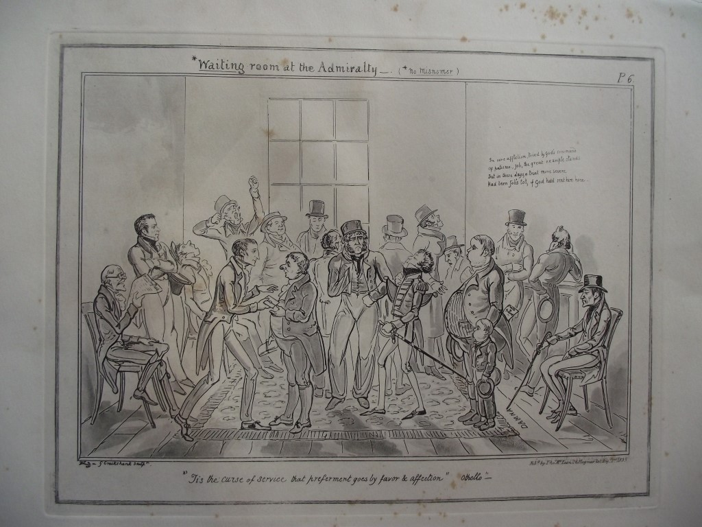 9 George Cruikshank Engravings - "The Sailor's Progress" - Bentley London 1875 - Image 8 of 12