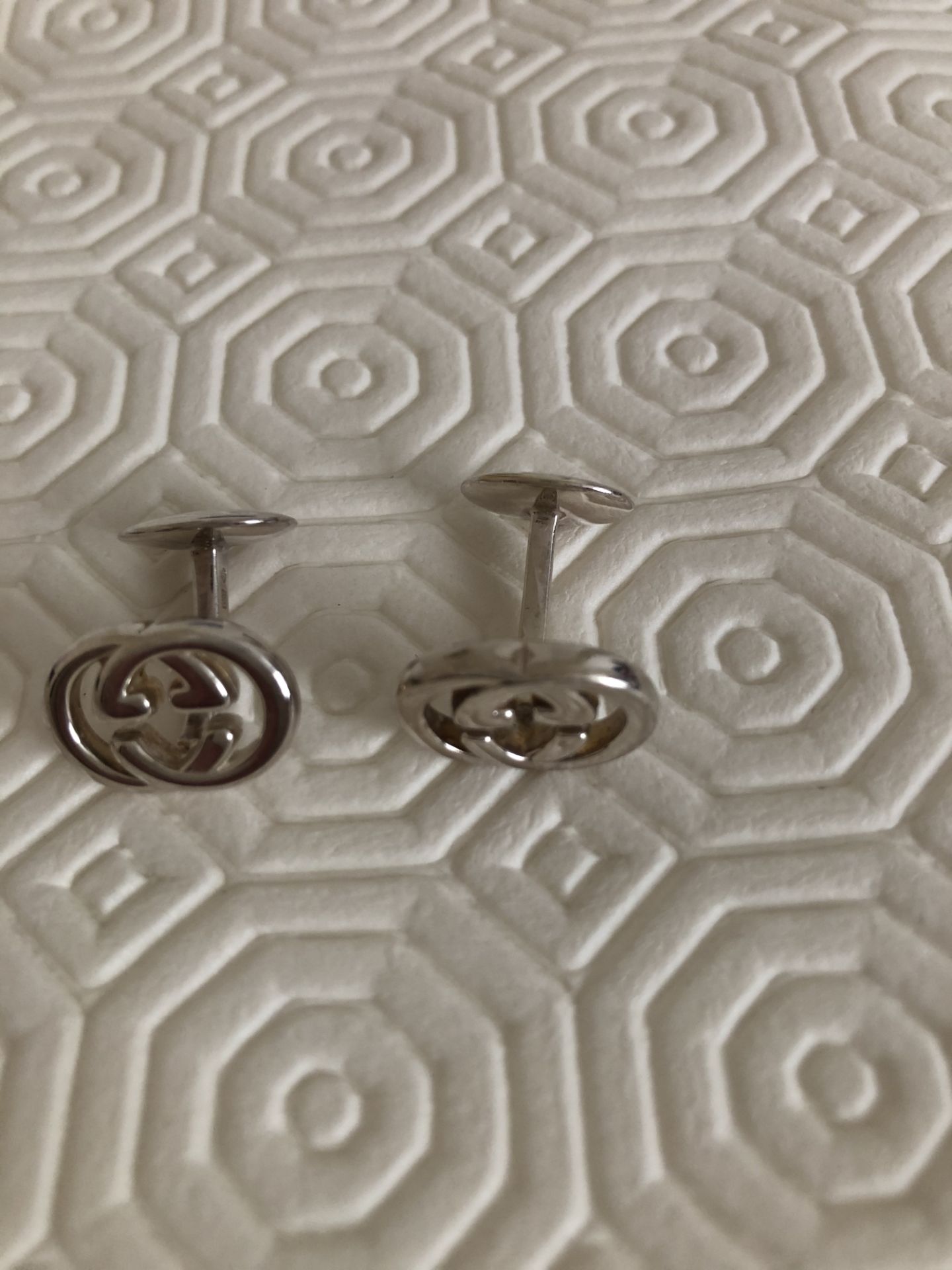 Gucci Silver Cuff Links - Image 3 of 4