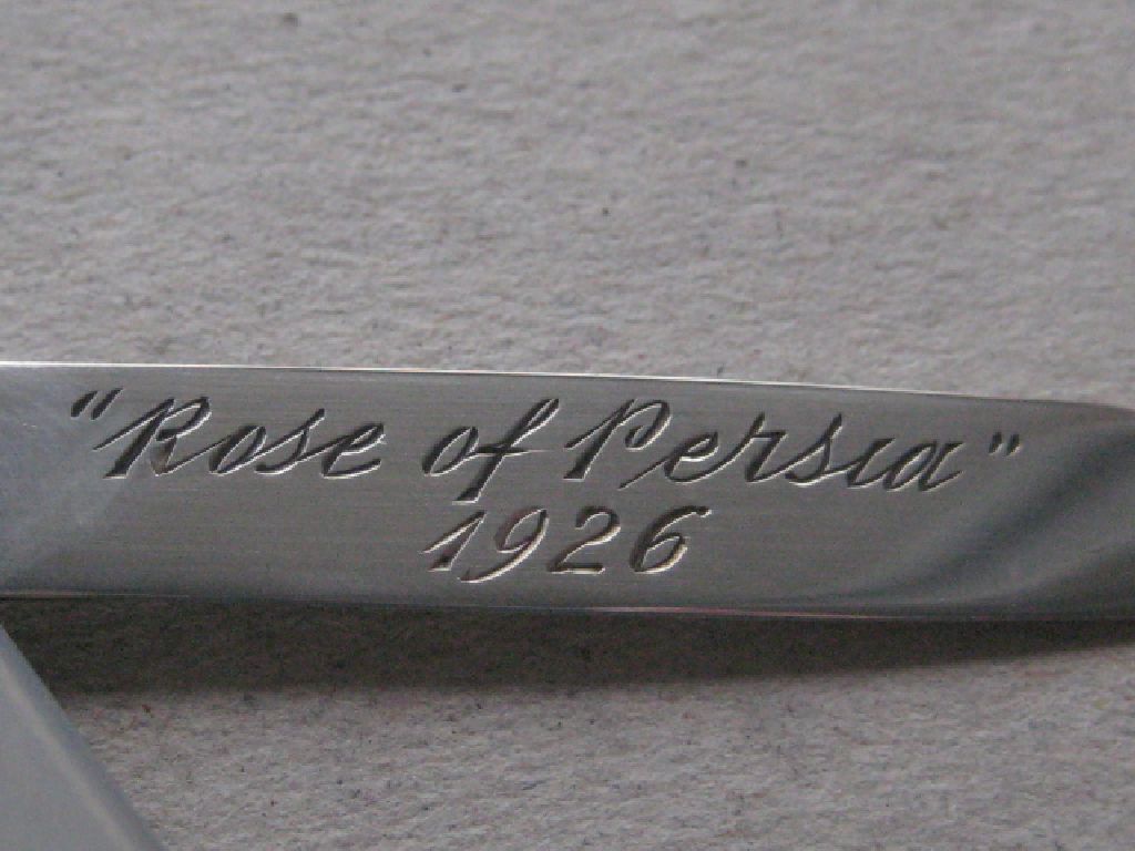 George V Chester Hallmarked Mother of Pearl Hafted Silver Bladed Folding Fruit Knife - Image 3 of 9