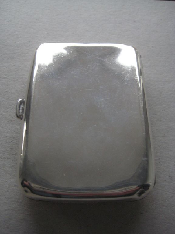 Edwardian Elder Dempster's R.M.J. Nigeria Engraved Silver Cigarette Case - Image 2 of 9