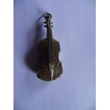 Antique Novelty Cello Vesta Case