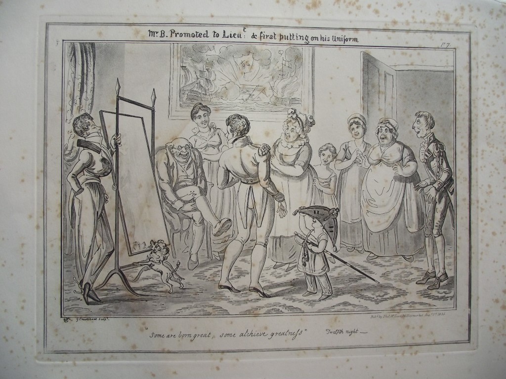 9 George Cruikshank Engravings - "The Sailor's Progress" - Bentley London 1875 - Image 9 of 12