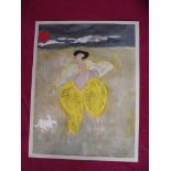 Linda Le Kinff Signed Ltd. Edt. 181/200 Lithograph "Danseuse Et Chien"